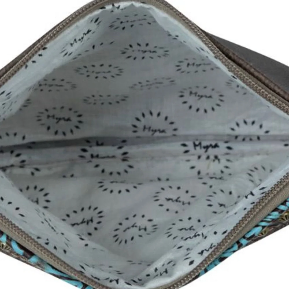 New Myra Crossbody Embossed Leather Boho Western Bag - Picture 3 of 4
